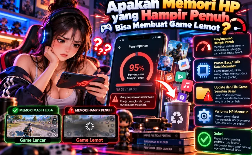 Apakah Memori HP yang Hampir Penuh Bisa Membuat Game Lemot?